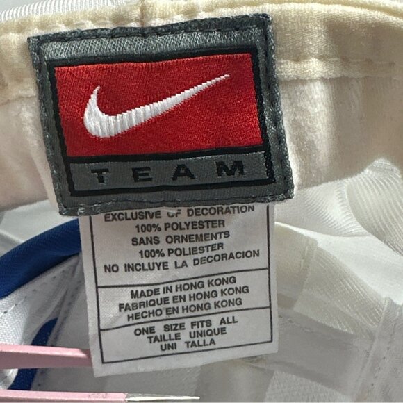 VNTG Nike NCAA Seton Hall Pirates "THE HALL" Cap White & Blue Polyester - Picture 5 of 10